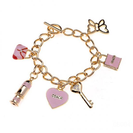 Coach Fashion Charm Pink Bracelets CVU | Women